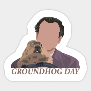 Minimalist - Groudhog day Driving Sticker